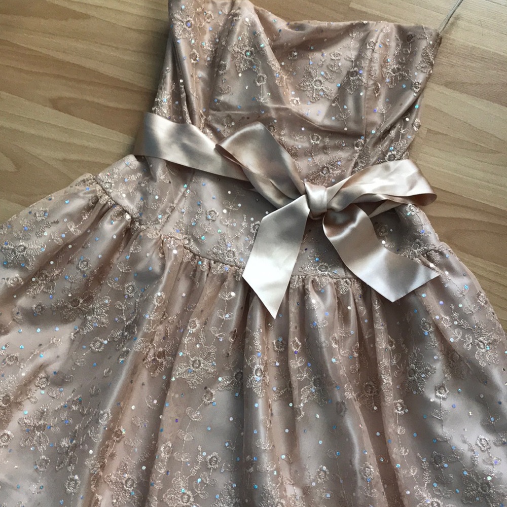 Gold sequence dress